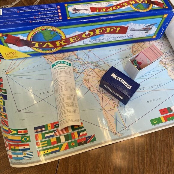 Resource Games | Games | Take Off Board Teach Geography World Map 994 ...